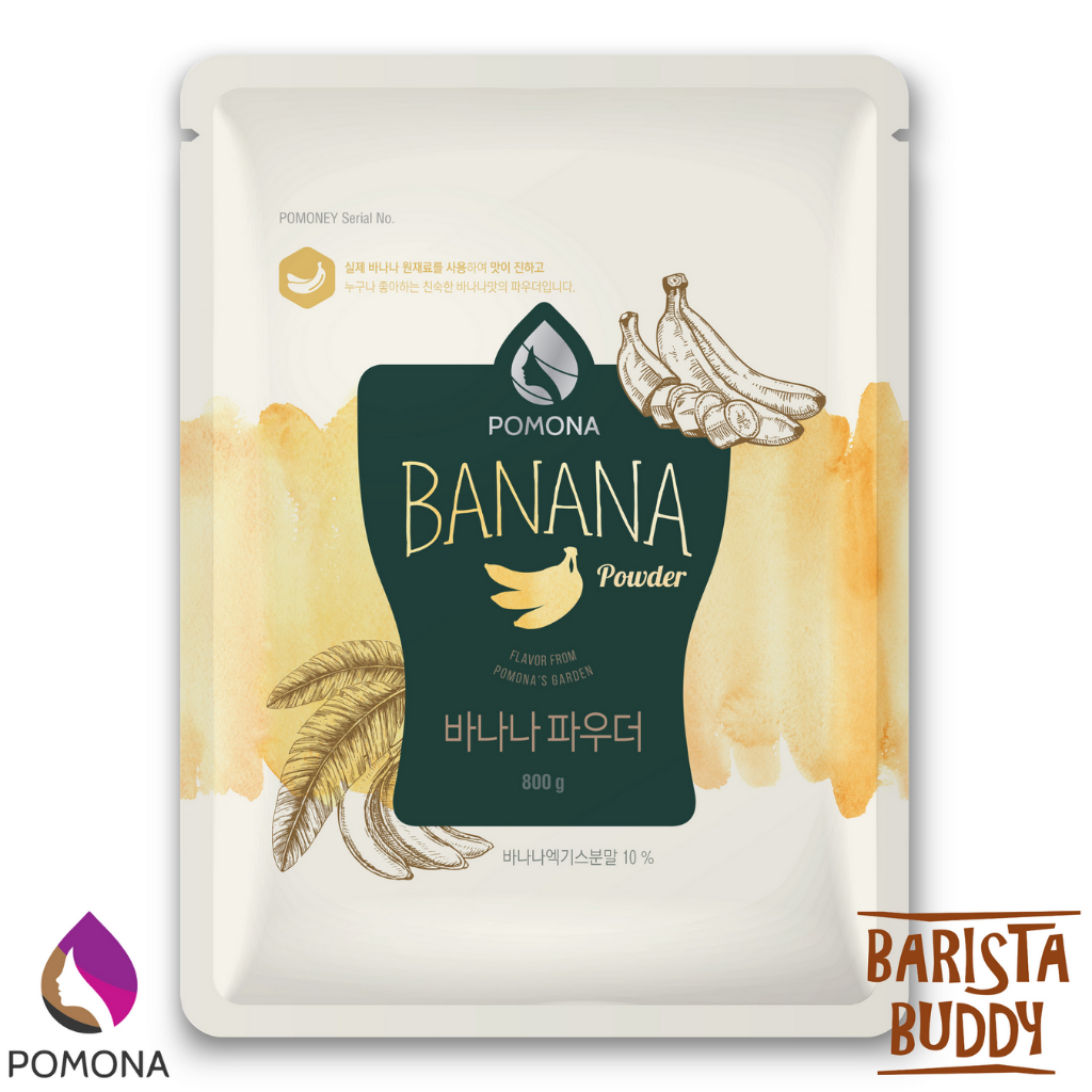 Bột Pha Chế Pomona Vị Chuối Banana - Hàng Chính Hãng - 800g
