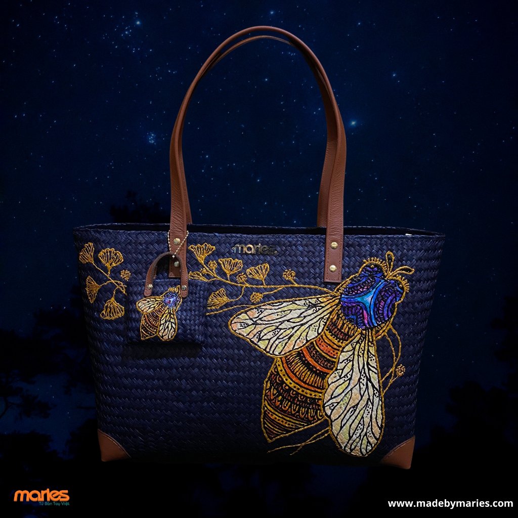 Túi cỏ bàng Maries dáng tote Celinee