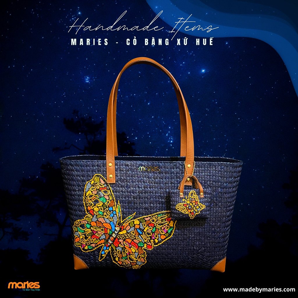 Túi cỏ bàng Maries dáng tote Celinee