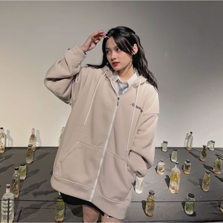 Áo Hoodie Nỉ Mũ Calem.Club Áo Nỉ Bông Mũ Hai Lớp Form Rộng