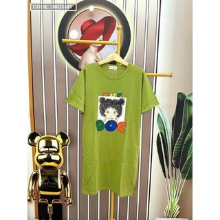 Đầm thun suông in hình cute