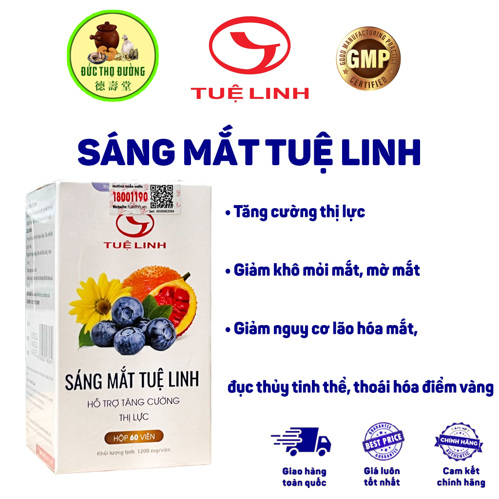 - Hỗ trợ tăng cường thị lực, giảm mỏi mắt, khô mắt - Hộp 60 viên