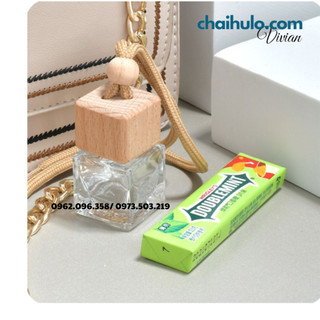 {SỈ từ 6,5k} Chai lọ đựng tinh dầu treo xe vuông, dây trơn