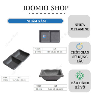 Chén Chấm Nhám Xám  Nhiều Size