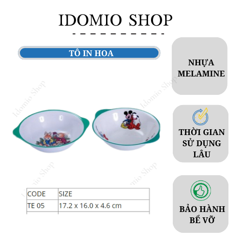 Tô Nhựa Có Quai Cho Bé -TE05