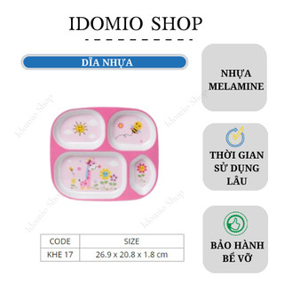 Khay Ăn Cho Bé Vu Nhộn Nhựa Melamine Hàng Việt Nam- KHE18