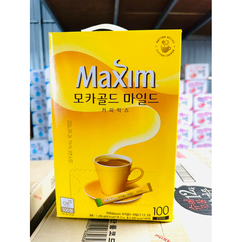 Cafe Maxim Mocha Gold 100 gói Hàn Quốc