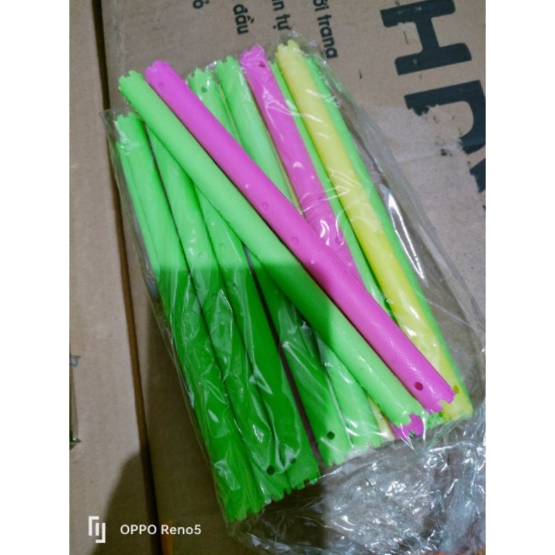 Trục dài uốn xoăn xù mì xoăn hippy .bộ 24 cây dài 17 cm