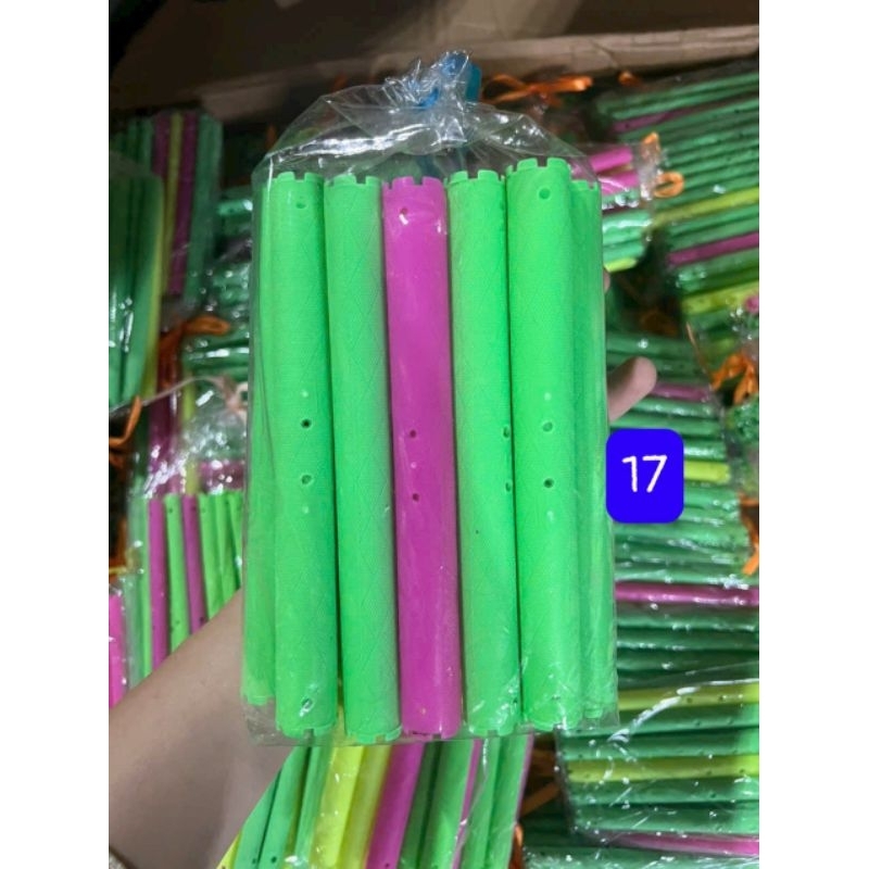 Trục dài uốn xoăn xù mì xoăn hippy .bộ 24 cây dài 17 cm