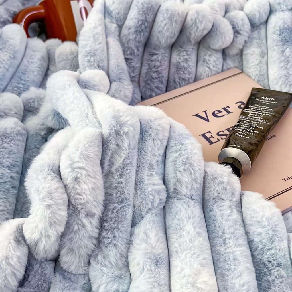 Bộ chăn ga gối ga giường nỉ nhung lông thỏ các mẫu loang trơn hot trend năm 2023, hàng loại 1, siêu dày dặn