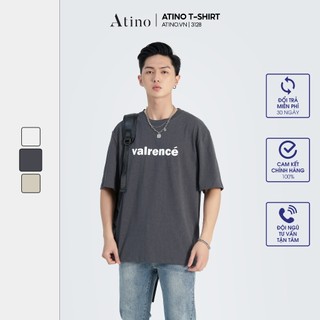 Áo thun ngắn tay nam atino chất liệu 100% cotton thoáng mát form regular - áo phông cộc tay ap3.2128