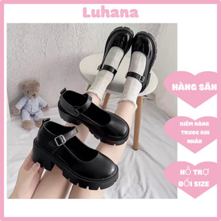 giày lolita đế cao, giày mary jane đế đốc thời trang phong cách ulzzang đi học đi chơi da mềm êm