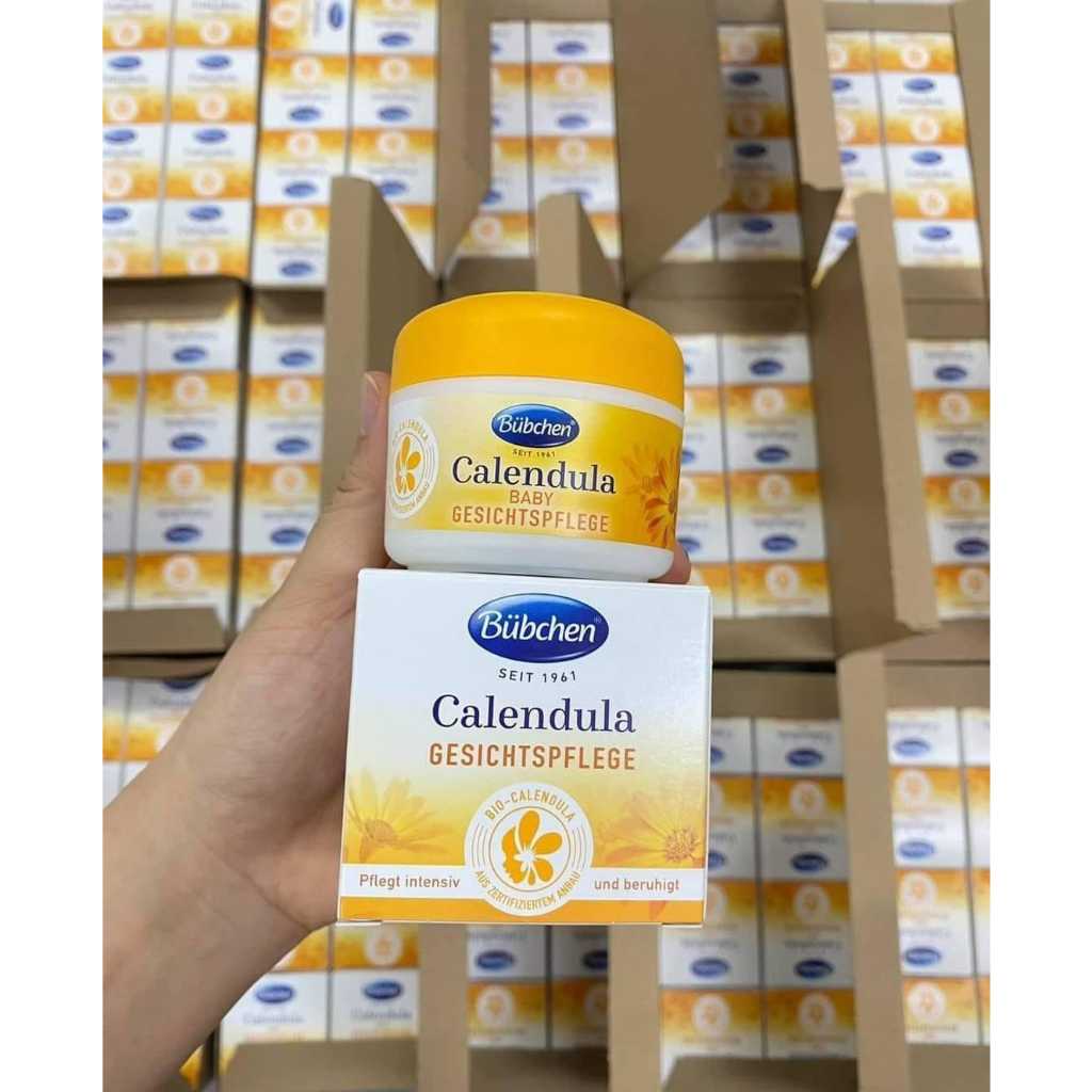 Kem Dưỡng Da Mặt Chiết Xuất Hữu Cơ Cho Trẻ Sơ Sinh Bubchen Calendula Baby Gesichtspflege 75ml