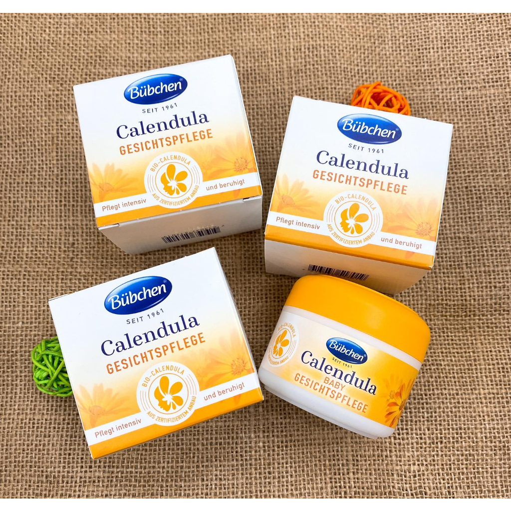 Kem Dưỡng Da Mặt Chiết Xuất Hữu Cơ Cho Trẻ Sơ Sinh Bubchen Calendula Baby Gesichtspflege 75ml