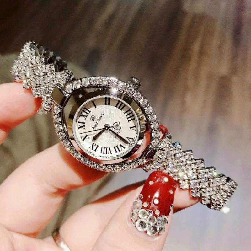 Đồng Hồ Nữ Full Đá RY Croww siêu sang,đẹp.