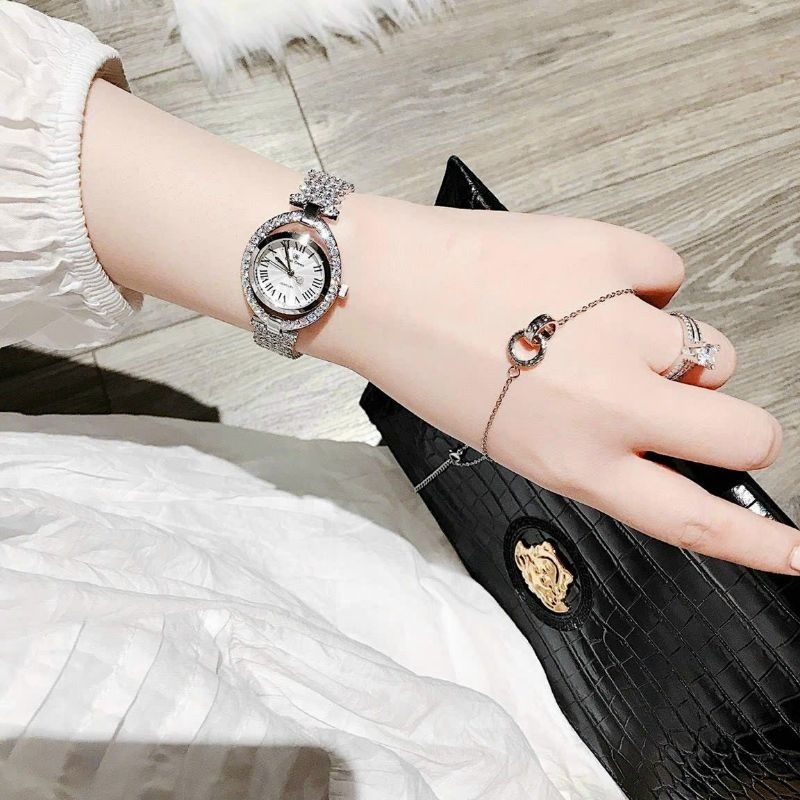 Đồng Hồ Nữ Full Đá RY Croww siêu sang,đẹp.