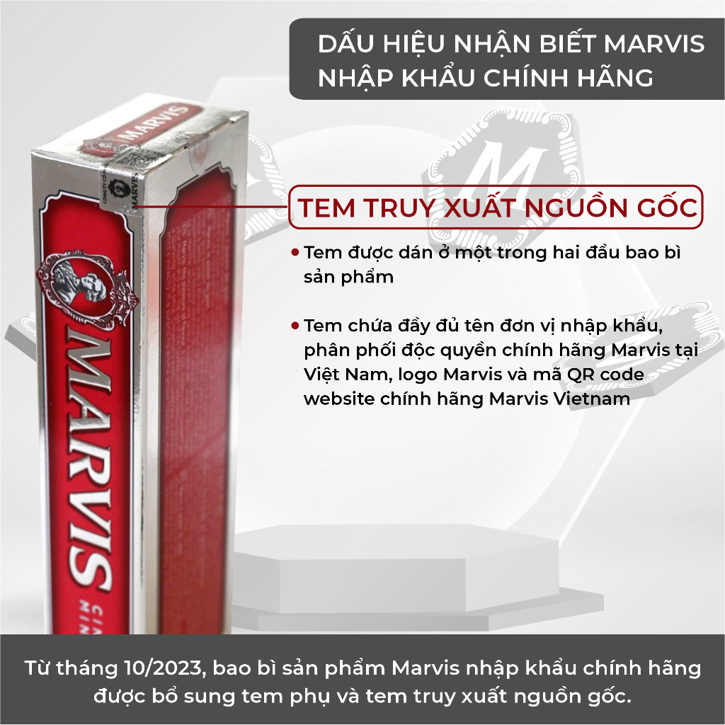 Kem đánh răng Marvis Toothpaste 85ml-75ml nhiều mùi hương