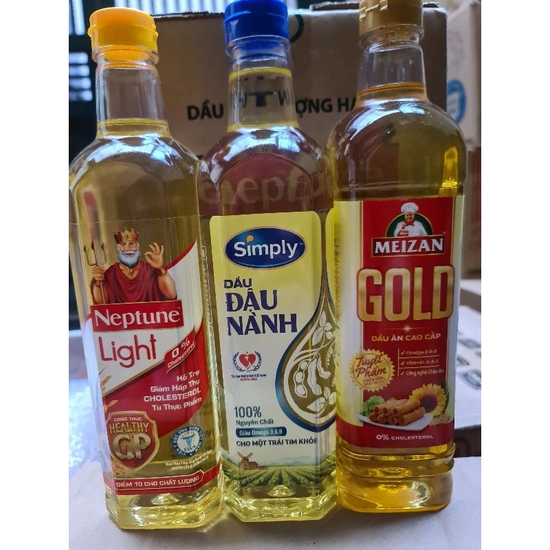 Dầu Ăn Các loại chai 1L