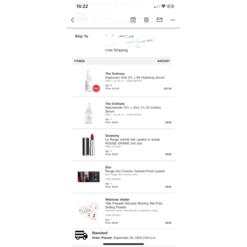 Vỉ son D!0R rouge forever màu cực đẹp