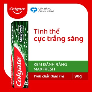 Kem đánh răng Colgate Maxfresh Bamboo Charcoal cho hơi thở thơm mát và làm trắng răng 90g