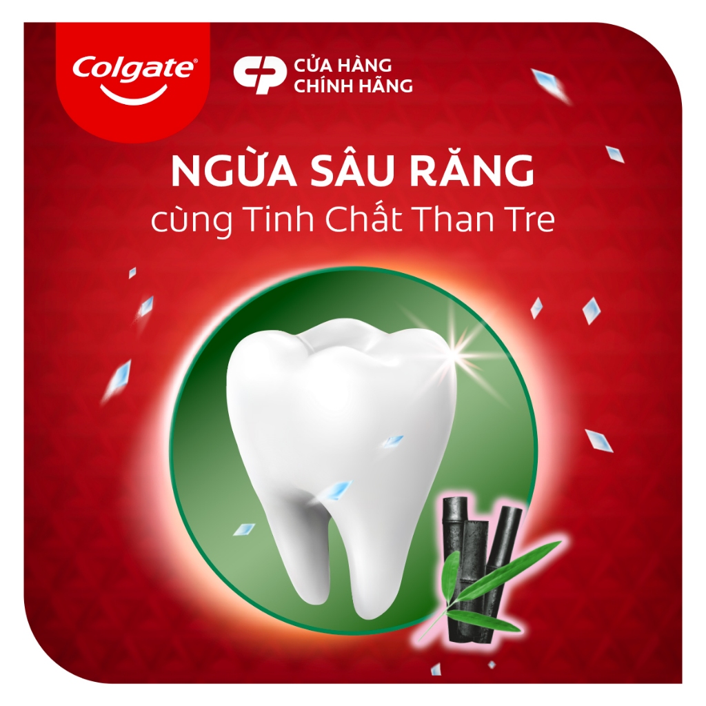 Kem đánh răng Colgate Maxfresh Bamboo Charcoal cho hơi thở thơm mát và làm trắng răng 90g