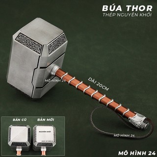 [RẺ VÔ ĐỊCH] Búa Thor Mjolnir 20cm bằng Thép Không Gỉ Mô hình kim loại tỉ lệ 1: 1,5