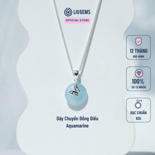 Dây Chuyền Bạc Nữ 925 Liugems Đồng Điếu Charm Hồ Điệp Đá Phong Thuỷ Xinh Xắn, Thời Trang DC24