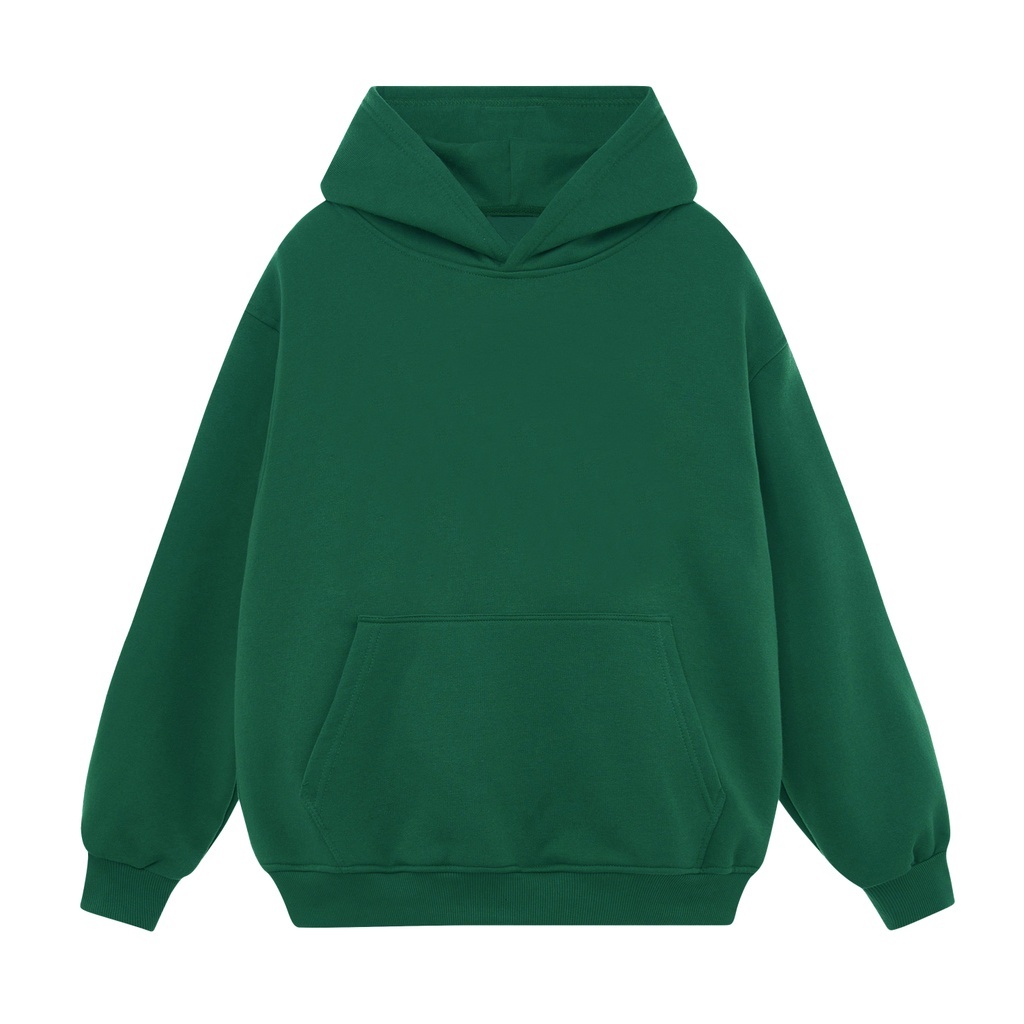 Áo Hoodie trơn SUNDEE chất Nỉ Bông Unisex form rộng mũ 2 lớp