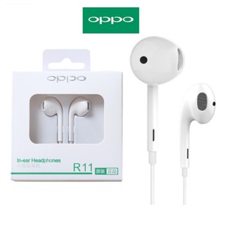 Tai nghe có dây Oppo Chính hãng R11 Không hộp - nhét tai có mic chống ồn Gaming giá rẻ AGV TECH bảo hành 30 ngày