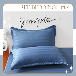 Vỏ gối nằm Cotton 3F REE Bedding kích thước 50x70 cm họa tiết kẻ sọc VN143