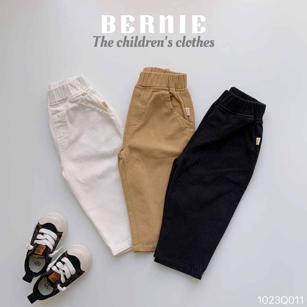 Quần dài bé trai size nhí cho bé từ 7-19kg Bernie - Quần kaki bé trai đi chơi đi học- 1023Q011