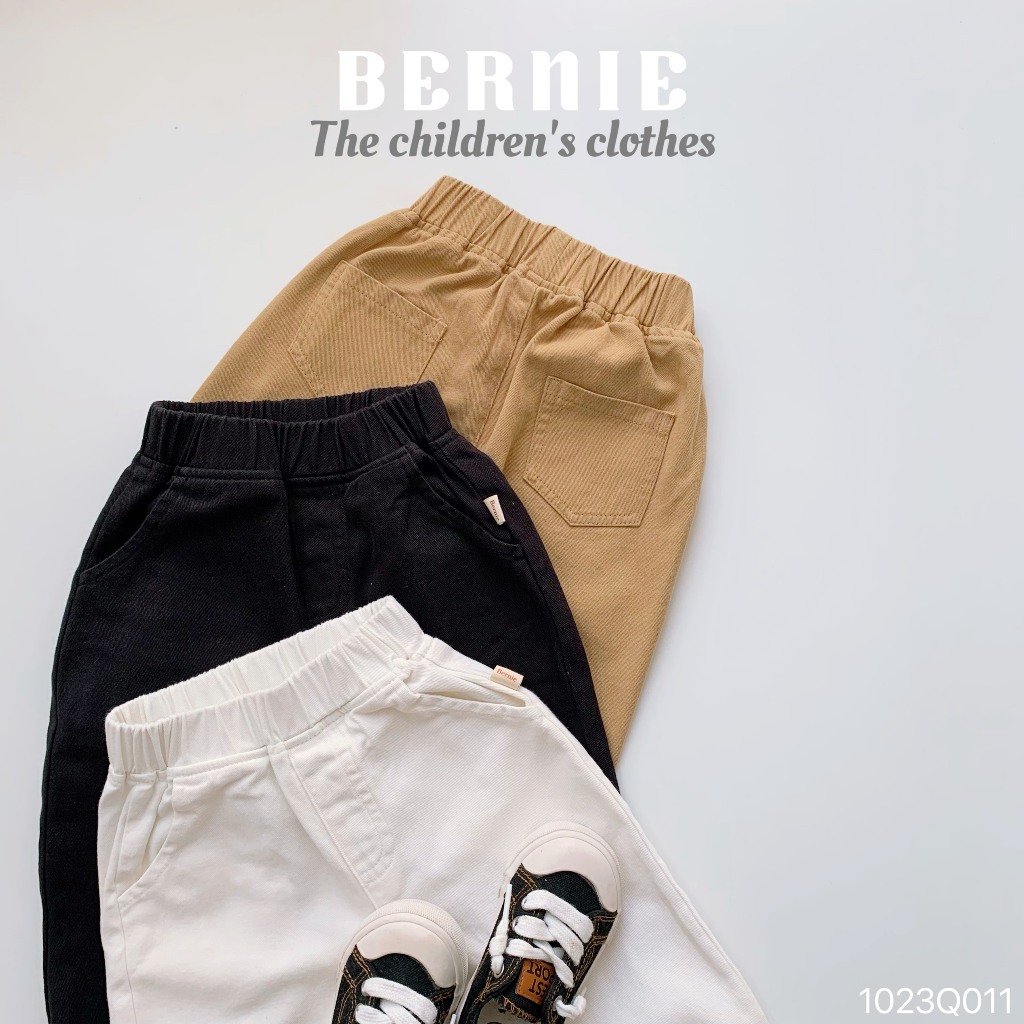 Quần dài bé trai size nhí cho bé từ 7-19kg Bernie - Quần kaki bé trai đi chơi đi học- 1023Q011