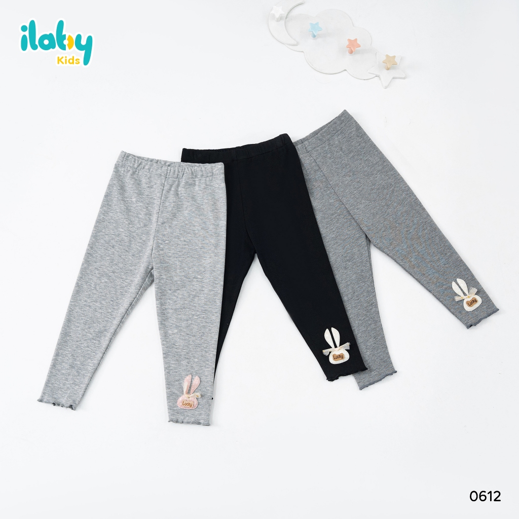 Quần legging cho bé gái ILABY thiết kế cute phần ống quần [32IG06121021]