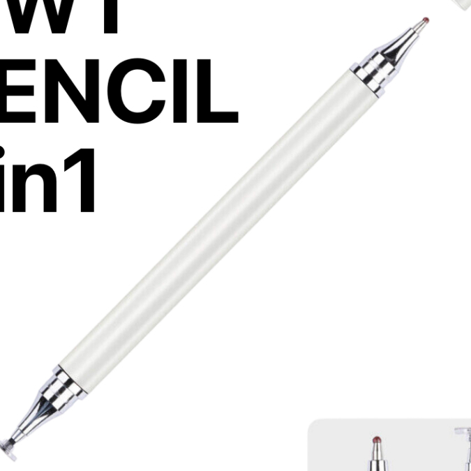 Bút cảm ứng không cần sạc pin CWT 2IN1 có thể sử dụng trên mọi thiết bị cảm ứng i.phone,androi.d,ss,