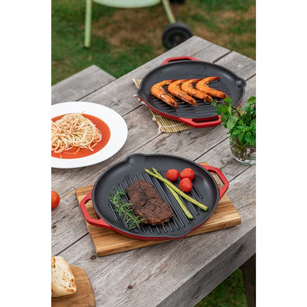 Vỉ nướng gang cao cấp Oceno 26cm