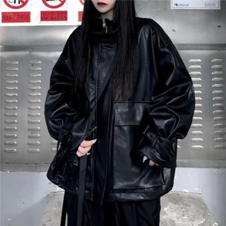 [Sẵn + Hoả tốc] Naii.order | Áo khoác da túi hộp bo tay unisex nam nữ N69