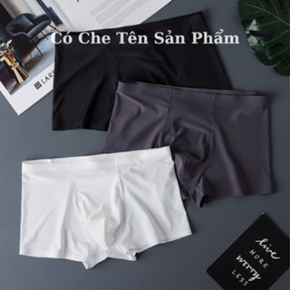 Quần lót nam thun lạnh đúc su nhật bản,quần sịp nam boxer không đường may nhiều màu PM52A