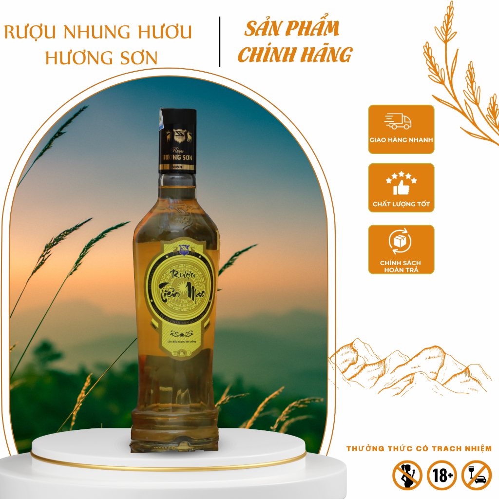 Rượu Nhung Hươu Tiên Mao Hương Sơn 700ml Nồng độ 29% Vol