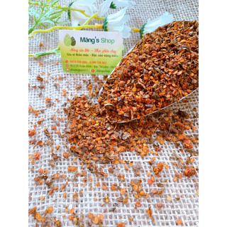 Hạt dành dành khô tạo màu vàng tươi gói 100g