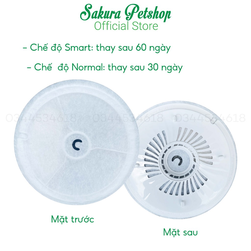 Miếng Lọc Nước, Tấm Lõi Lọc Nước Cho Máy Petkit Phiên Bản Mới 3.0 Tăng 150% Hiệu Quả Lọc