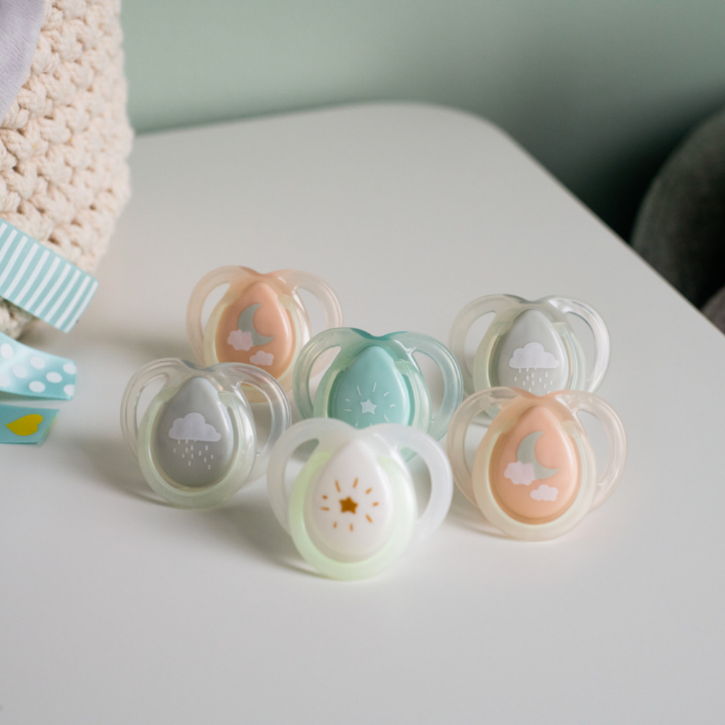 Ty Ngậm Dạ Quang Tommee Tippee Night Time, Cho Bé 0-6, 6-18, 18-36 Tháng