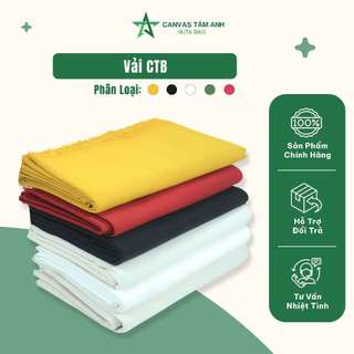 Vải Bố Canvas Màu 150-155cm Decor Làm Nền Chụp Ảnh, Vải Canvas May Túi Vỏ Gối Rèm Cửa - Canvas Tâm Anh