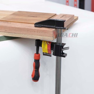 Vam F Chốt Hãm, Vam Cảo Kẹp Chữ F (Mẫu Mới Màu Đỏ) Vinachi Bằng Hợp Kim Gang Thép Dùng Cố Định Gỗ