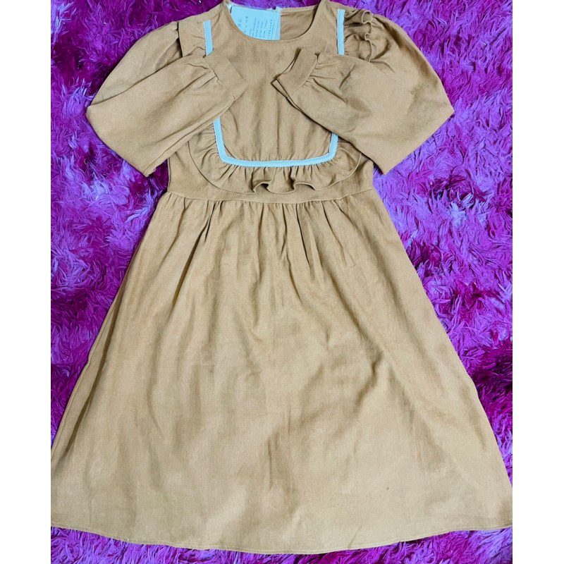 Váy Bầu Nhung Tăm Dài Tay Thu Đông. Đầm Bầu thu đông dài tay A61