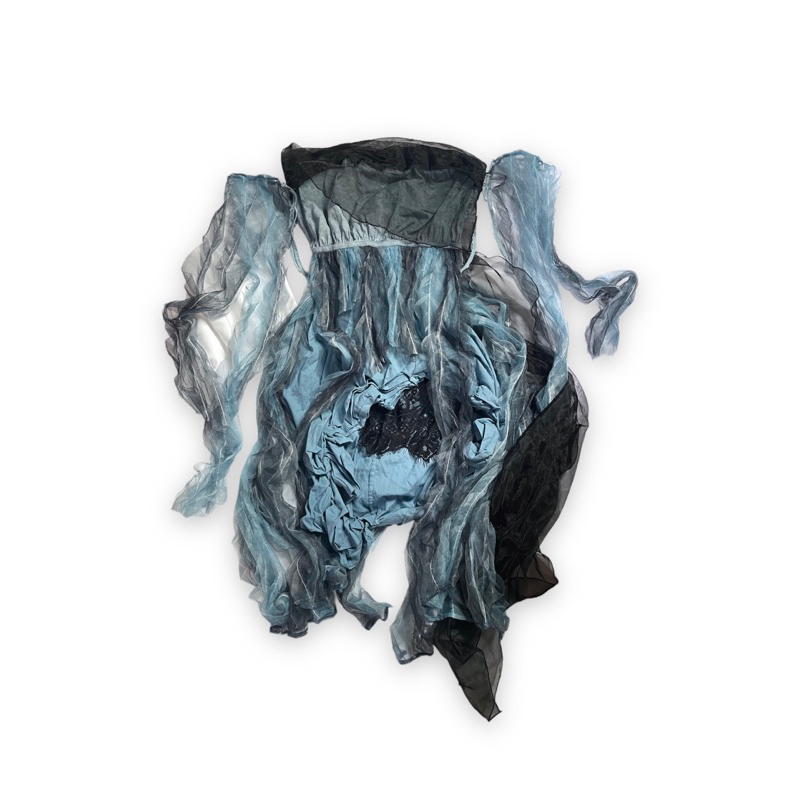 Set đồ si custom halloween xanh đen đại dương bí ẩn váy tua rua phối ren