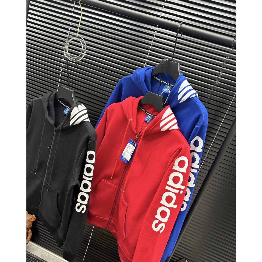 Áo Khoác Thể Thao Adidas Chất Nỉ Dày Dặn - Áo Khoác Adidas Có Mũ Phong cách Boy Phố Hottrend 2023