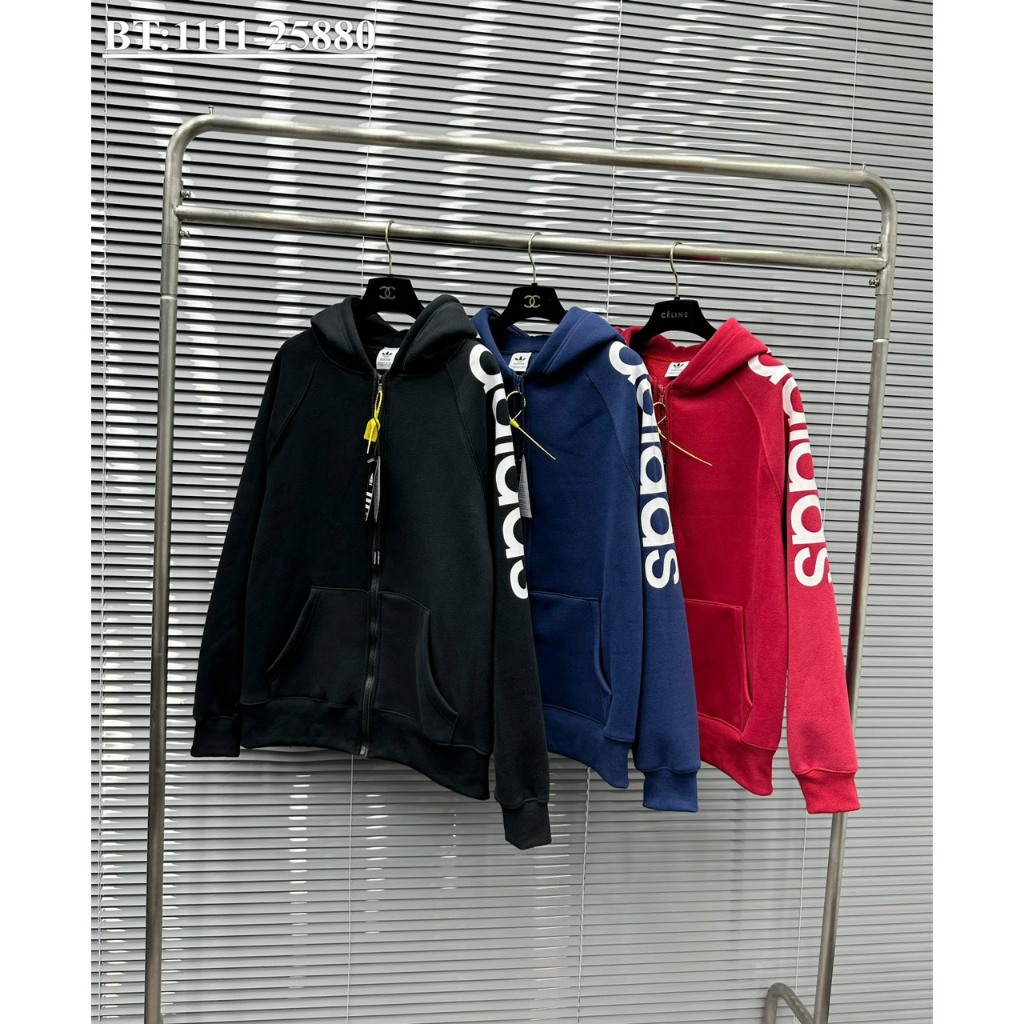 Áo Khoác Thể Thao Adidas Chất Nỉ Dày Dặn - Áo Khoác Adidas Có Mũ Phong cách Boy Phố Hottrend 2023