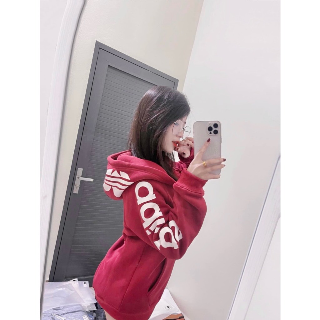 Áo Khoác Thể Thao Adidas Chất Nỉ Dày Dặn - Áo Khoác Adidas Có Mũ Phong cách Boy Phố Hottrend 2023