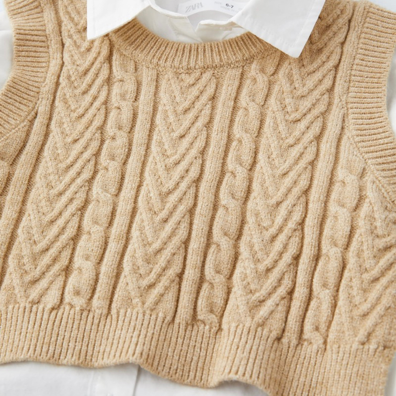 Set áo sơ mi kèm gi lê len Z@ra