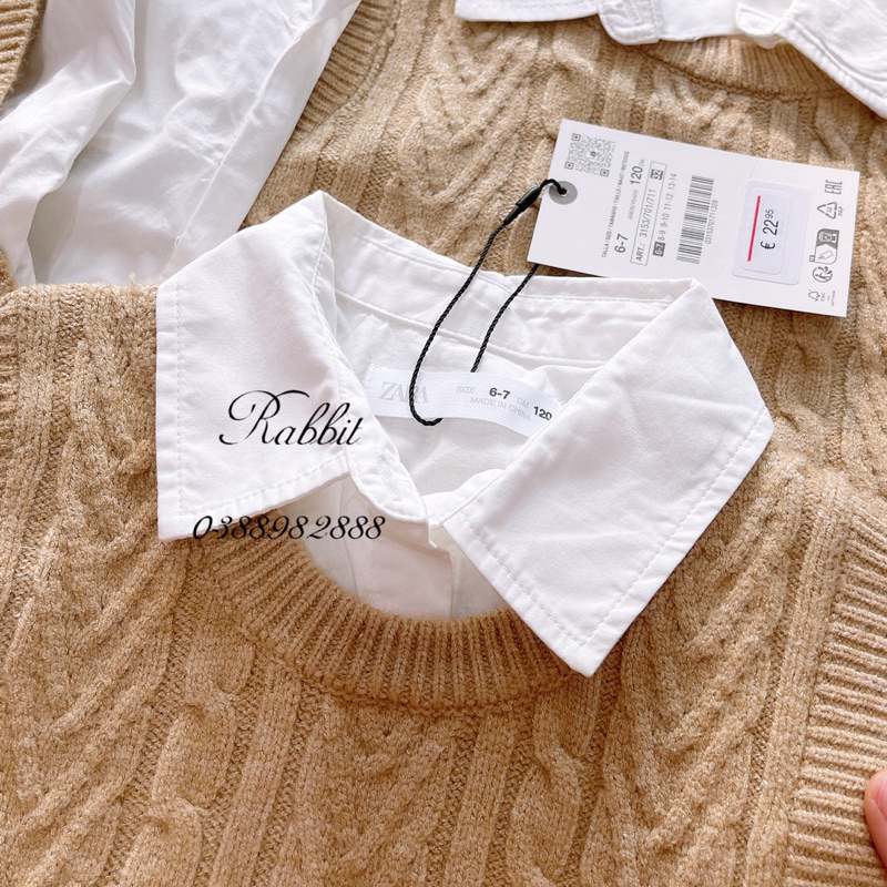 Set áo sơ mi kèm gi lê len Z@ra